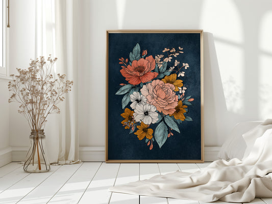 Bouquet Beneath a Midnight Sky