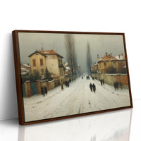 Winter Streets Remember Old Europe