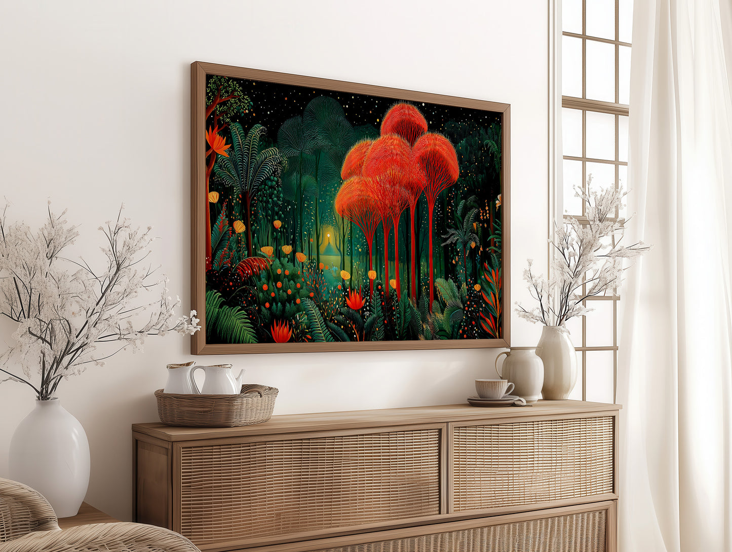 Coral Trees Dance In Midnight Gardens