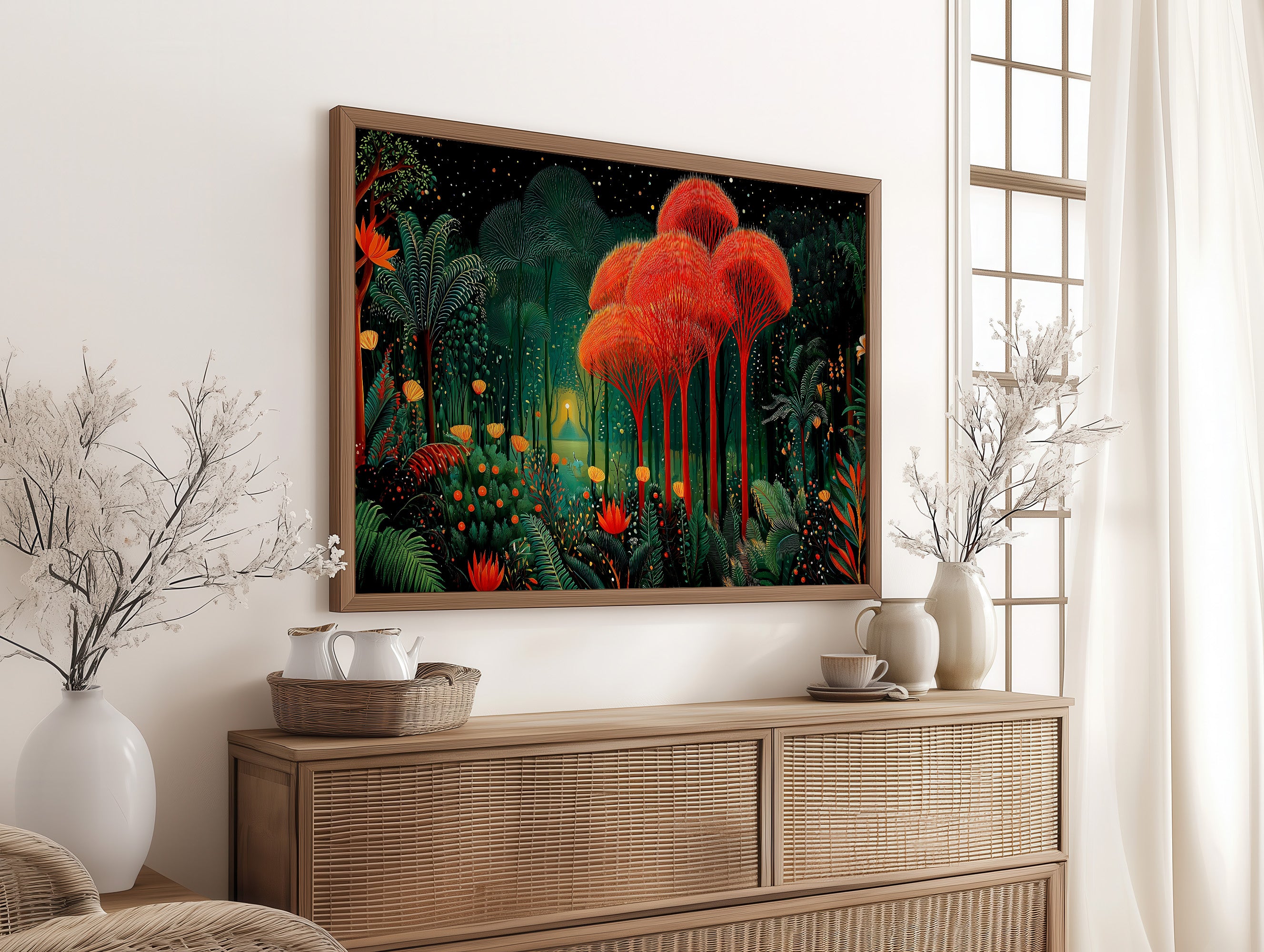 Coral Trees Dance In Midnight Gardens