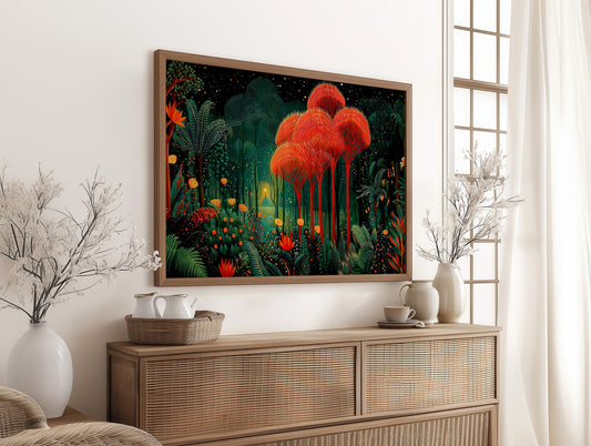 Coral Trees Dance In Midnight Gardens