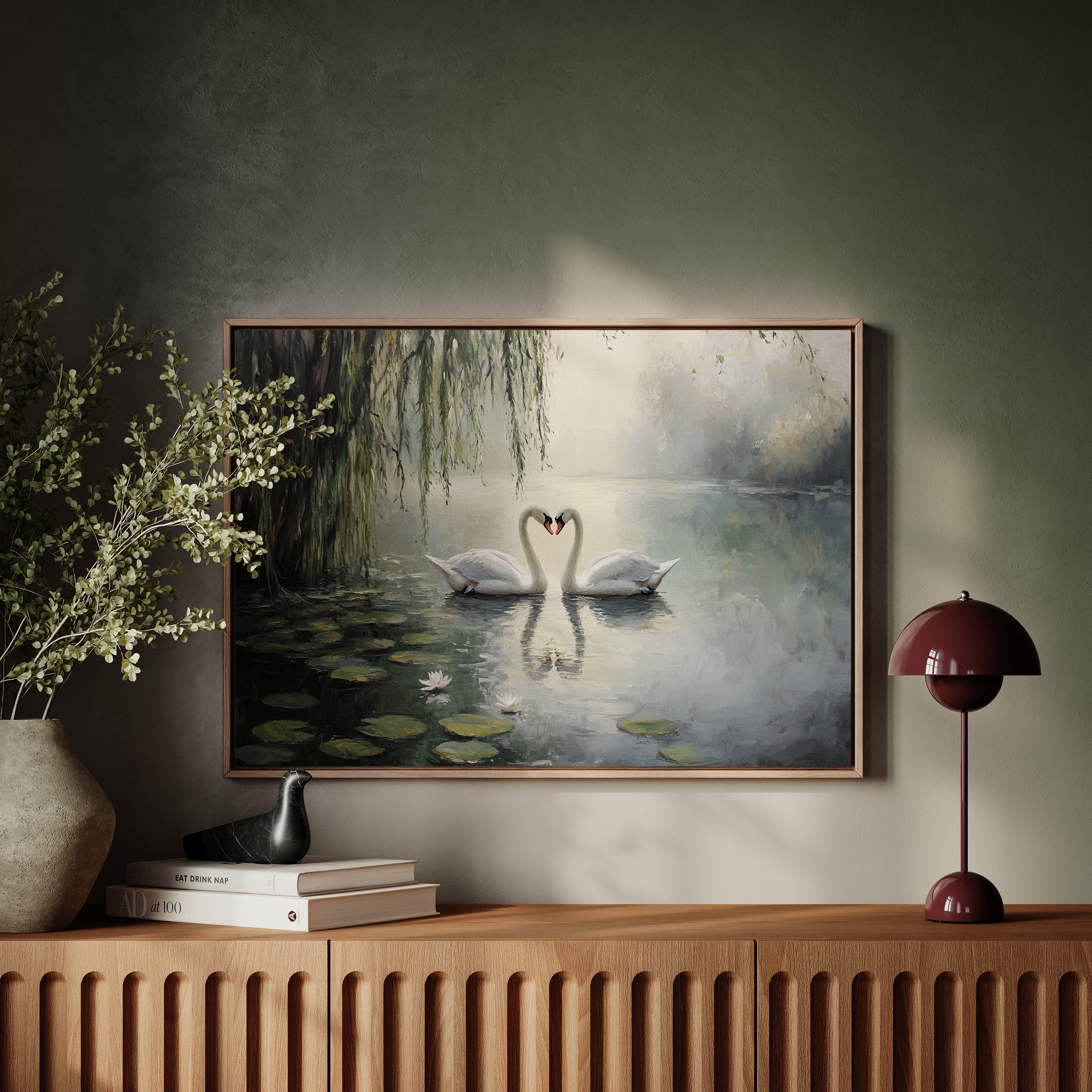 Swans Dance Among Lotus Dreams
