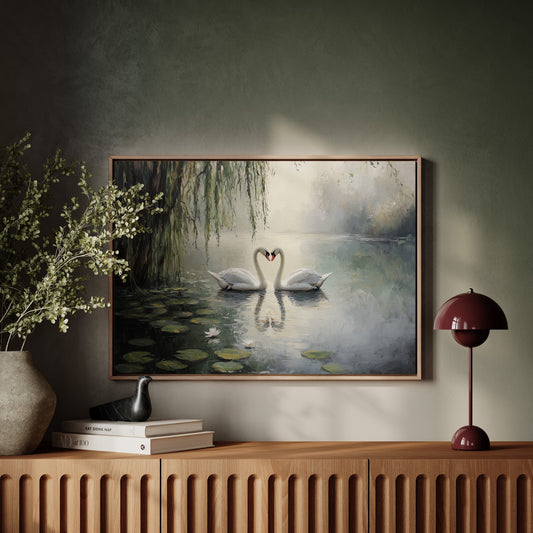 Swans Dance Among Lotus Dreams