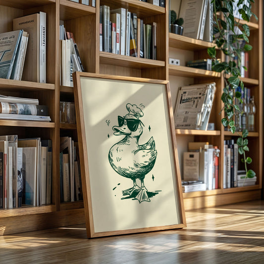 The Chef Duck Struts Proudly