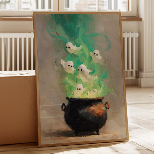 Spirits Dancing in Vibrant Mist