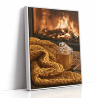 Hearth Of The Matter, print in a white frame