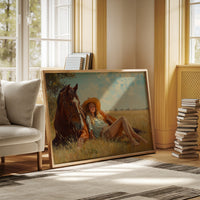 Cowgirl Daydream in Summer Grass