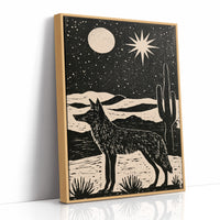 Coyote Beneath The Desert Moon