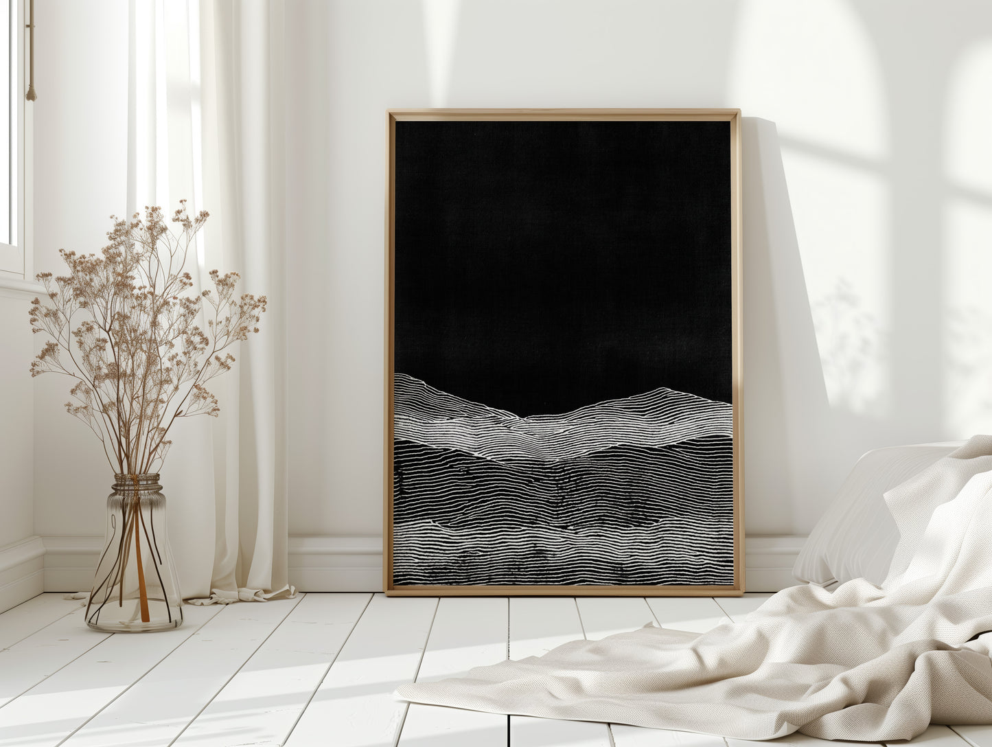 Silent Waves Beneath Midnight Skies