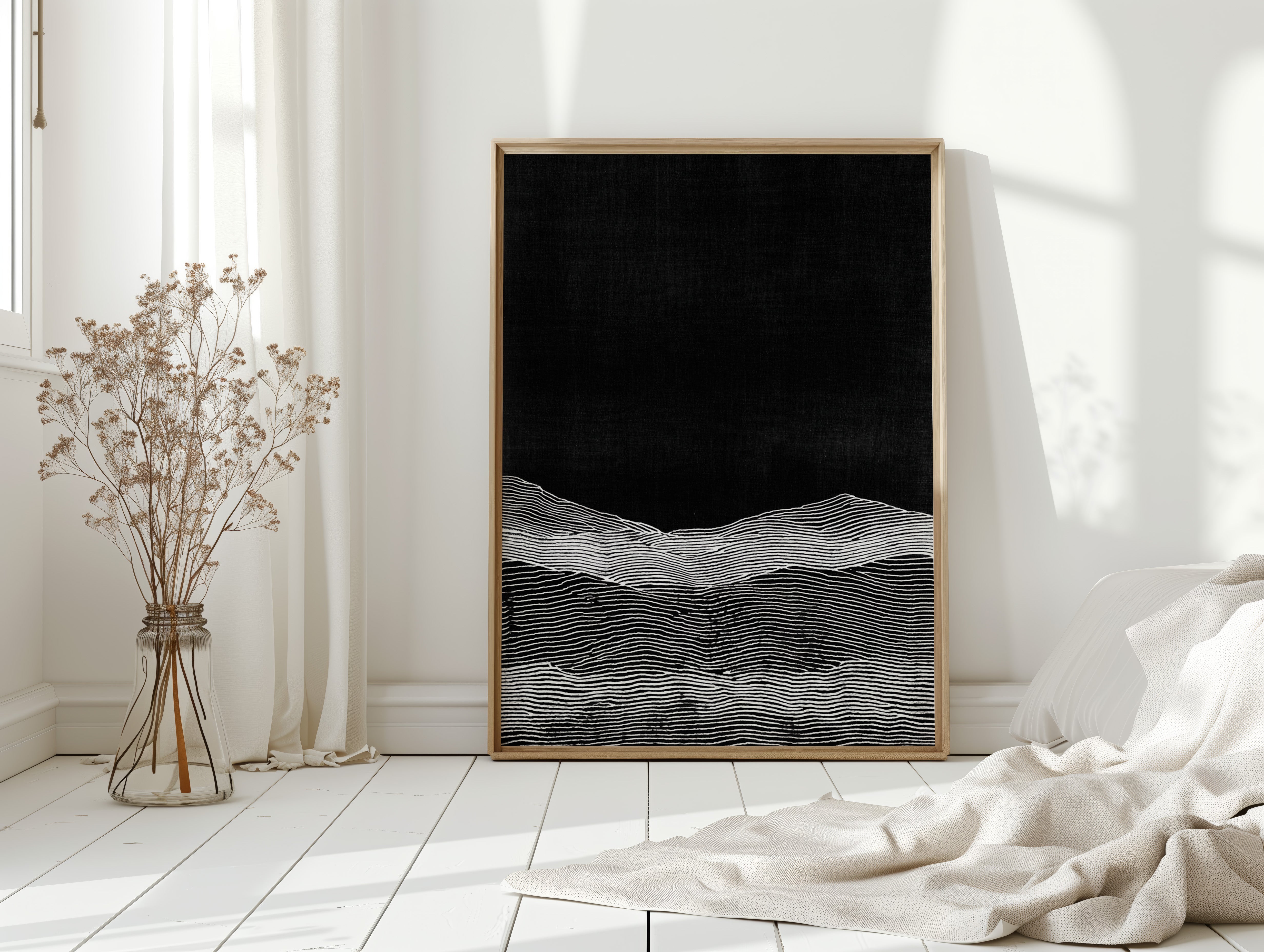 Silent Waves Beneath Midnight Skies