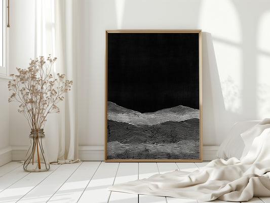 Silent Waves Beneath Midnight Skies