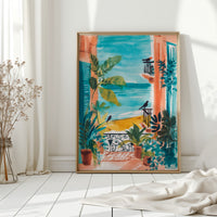 Balcony Echoes of Sunlit Shores