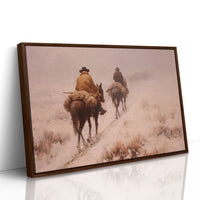 Dusty Trail Leads Through Winter Sage