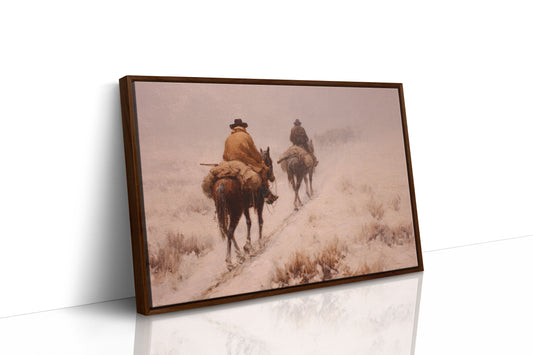 Dusty Trail Leads Through Winter Sage