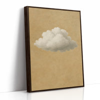 Solitary Cloud Over Ochre Sky