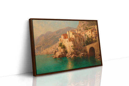 Mediterranean Cliffs Hold Summer's Light