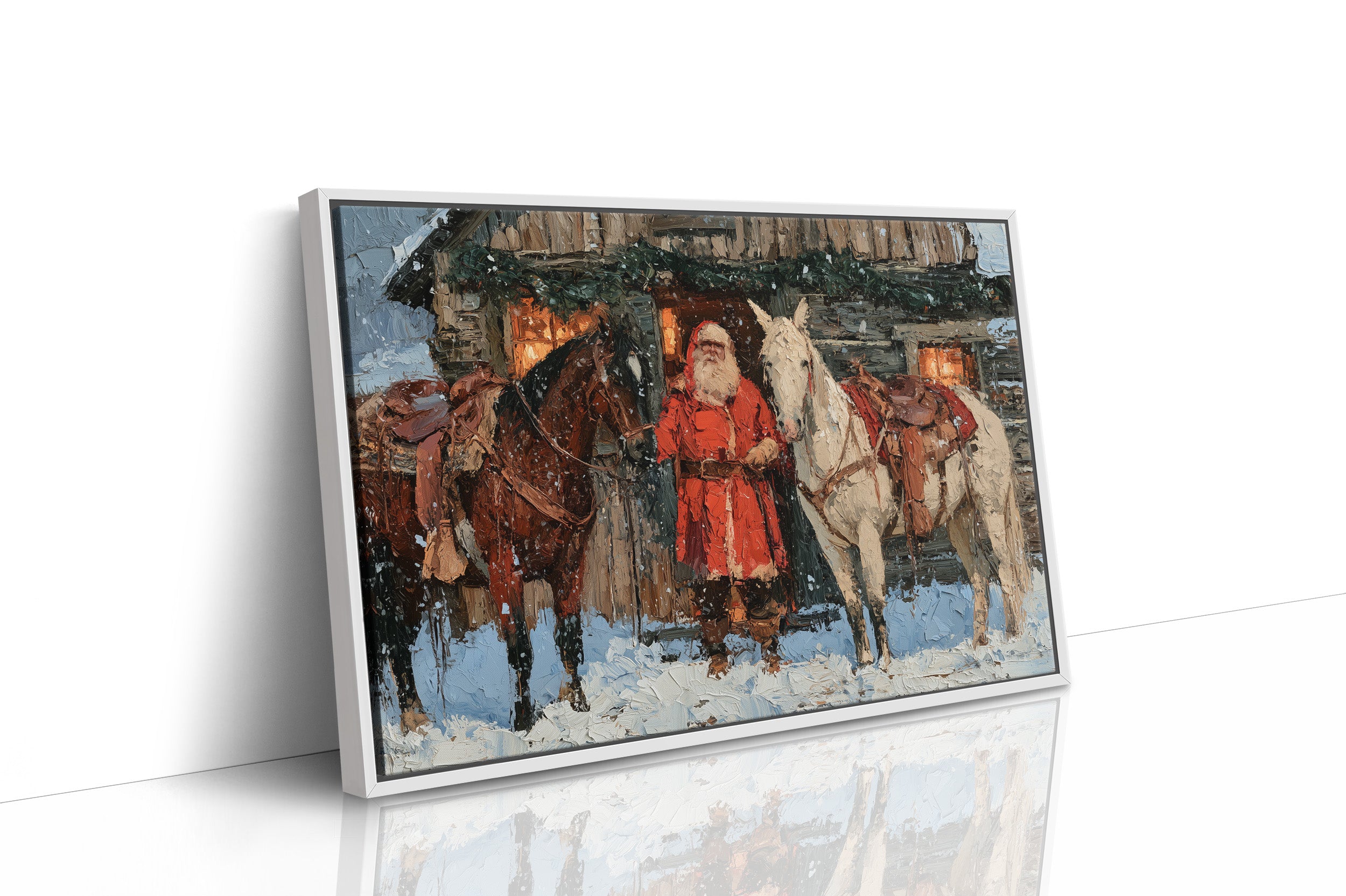 Santa's Lantern-Lit Homestead