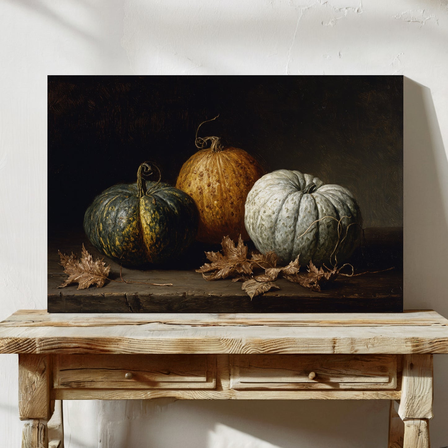 Autumn Gourds Dance With Maple