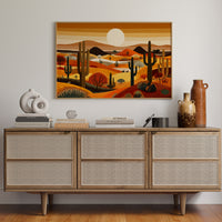 Saguaros Dance Under Desert Sunset