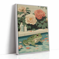 Frog Prince Meets Garden Peonies