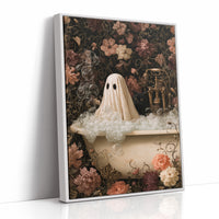 Boo ble Bath With A Side Of Judgment, print in a white frame