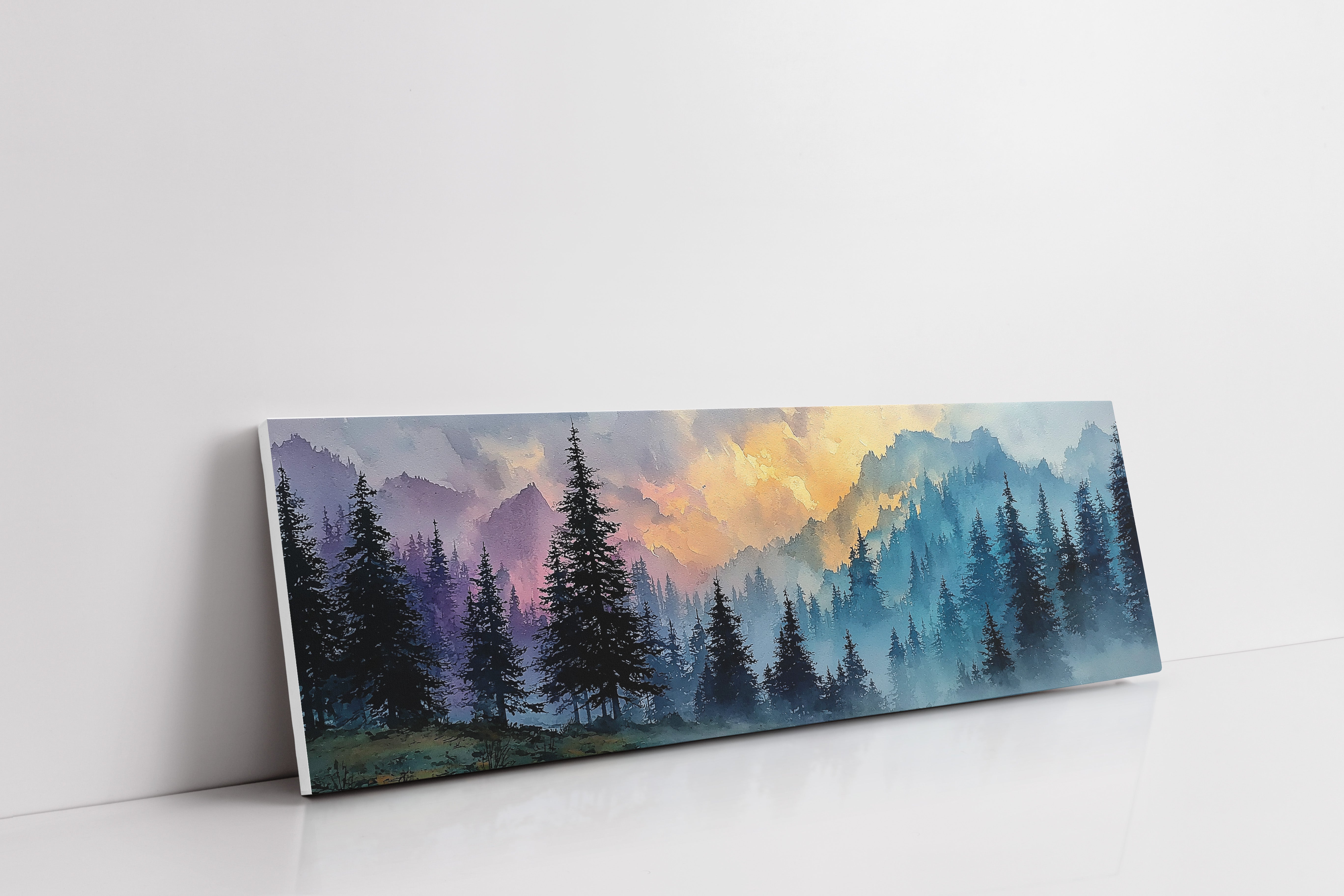 Mists Rise Through Painted Pines