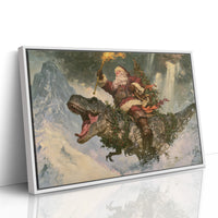 Torchbearer on a T-Rex