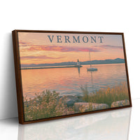 Vermont Lakeside Sunset Sail