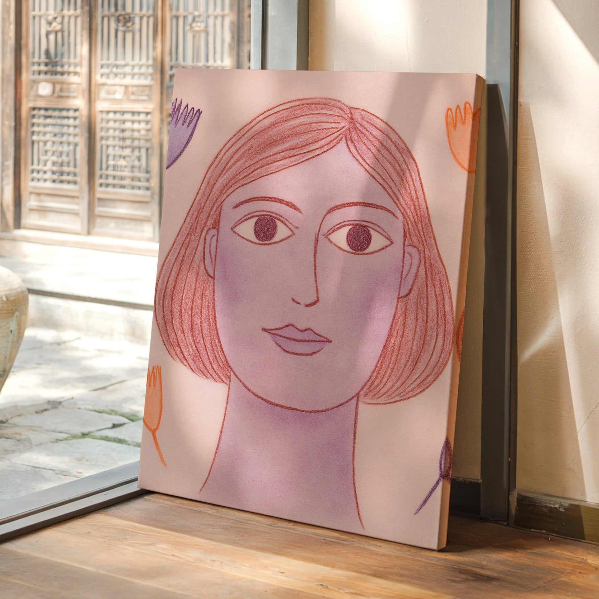 Desert Meets Modern Portrait Pink