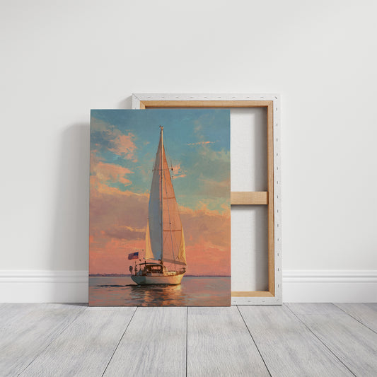 Coral Skies Meet Sailor's Freedom