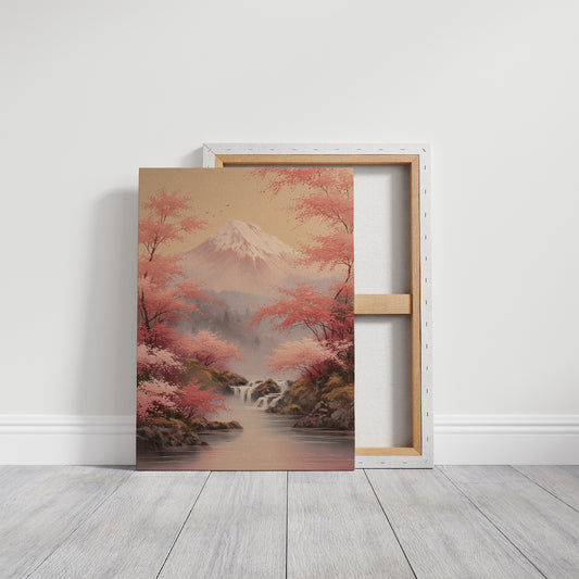 Cherry Blossoms Dance Near Fuji