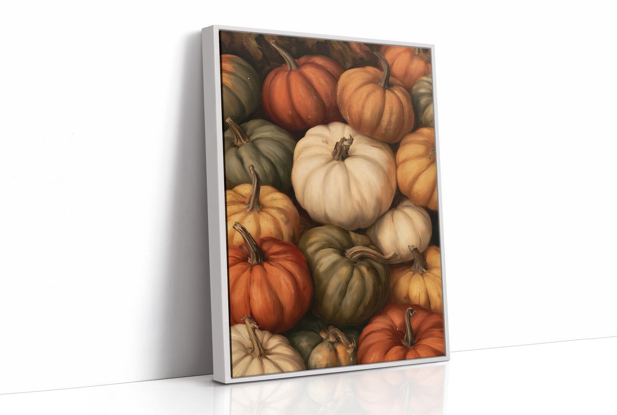 Crowded House, Gourd Edition, print in a white frame