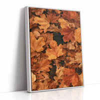 Fall Back And Relax, print in a white frame