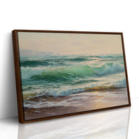 Emerald Waves Chase Golden Shore