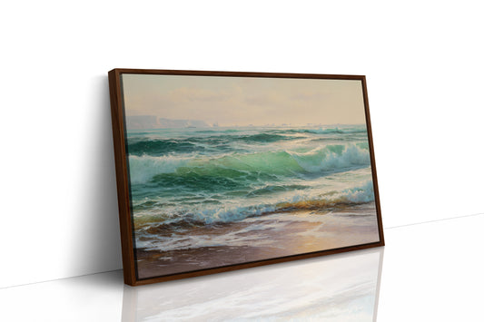 Emerald Waves Chase Golden Shore