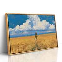 Rider Through the Golden Wheat