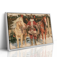 Cowboy Santa Coils His Rope