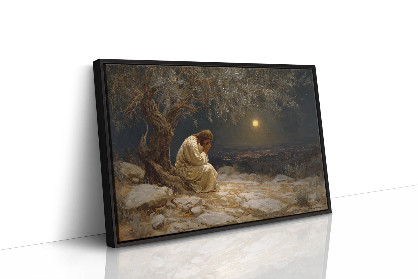 Midnight Prayer Beneath Ancient Olive