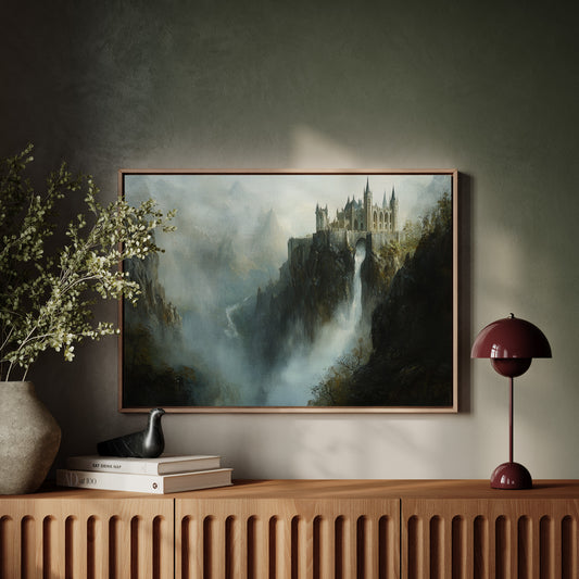 Ancient Spires Pierce Mountain Mist