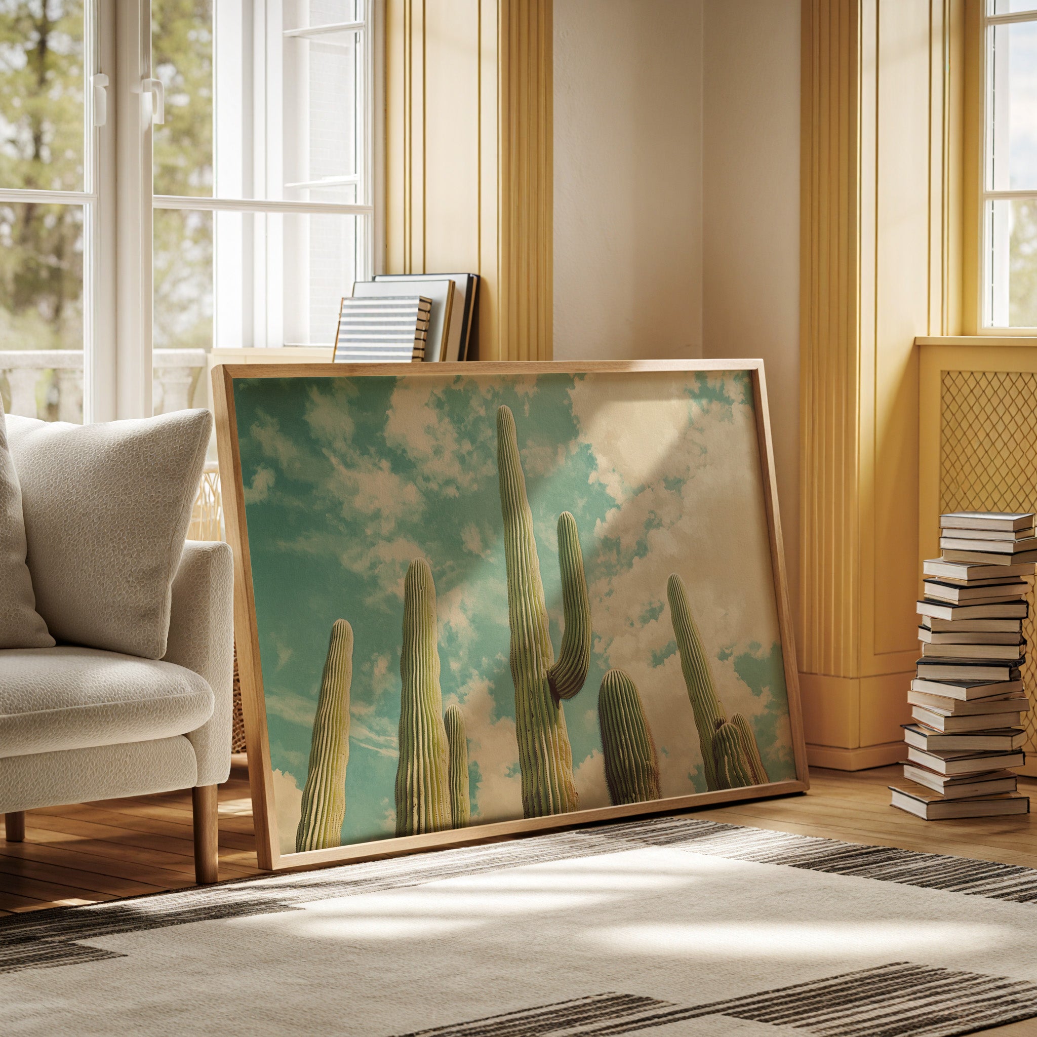 Desert Giants Under Dreamy Skies