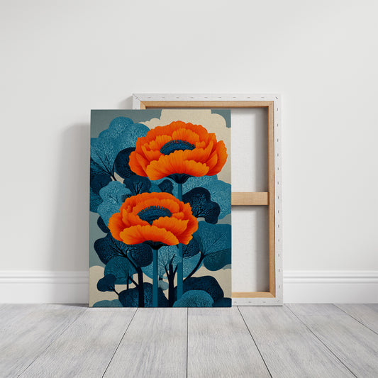 Two Fires in a Blue Forest
