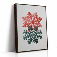 Two Snowflakes, Christmas Colors