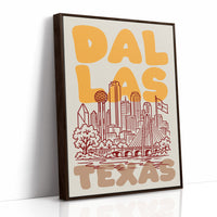 Dallas, Bubble Letter Skyline