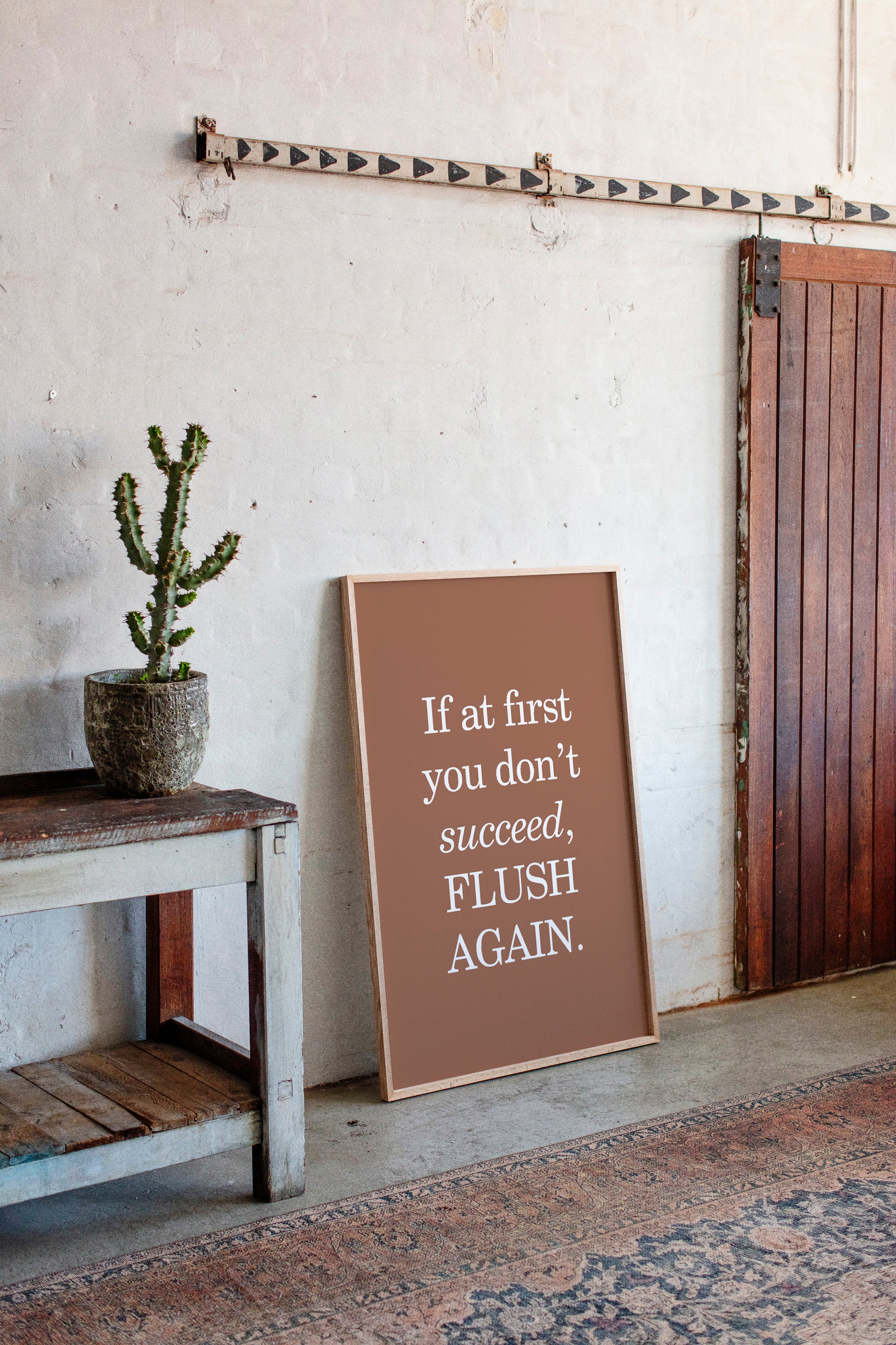Bathroom Wisdom Glows In Bronze