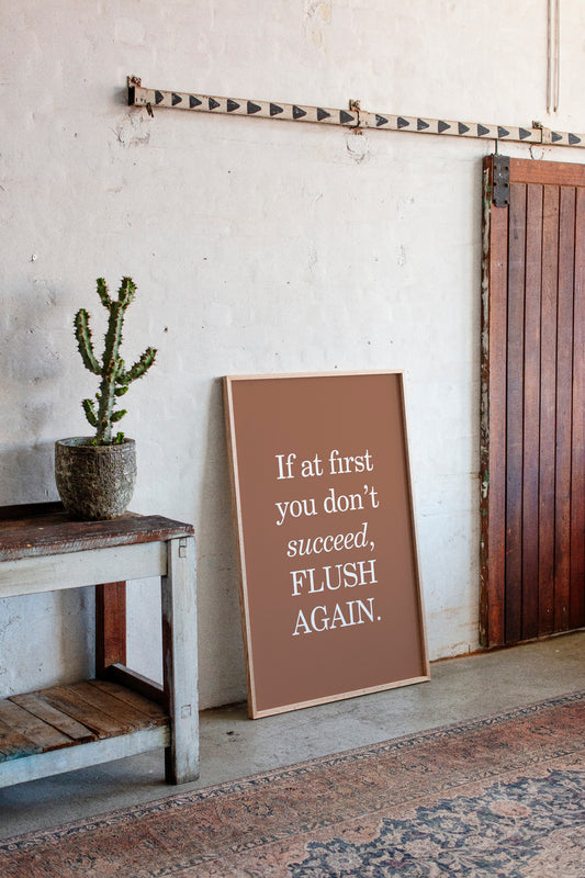 Bathroom Wisdom Glows In Bronze