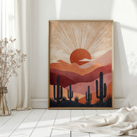 Desert Sunsets and Silent Sentinels