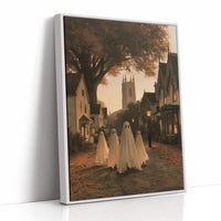 Neighborhood Watch, After Hours, print in a white frame