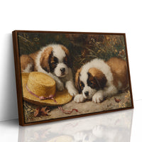 Summer Puppies Find Straw Hat Adventure