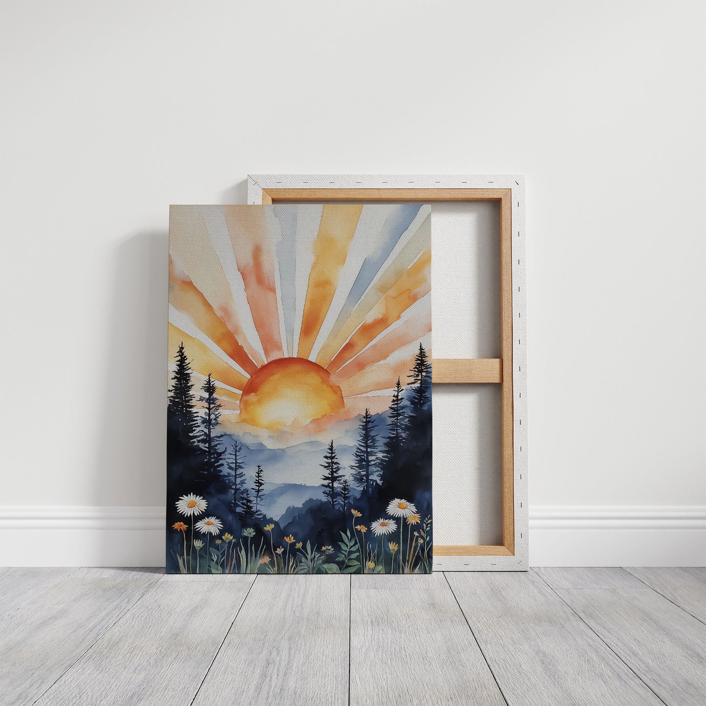 Daisies Dance At Mountain Dawn