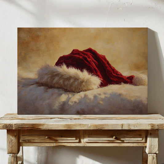 Crimson Velvet Meets Winter Light